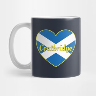 Coatbridge Scotland UK Scotland Flag Heart Mug